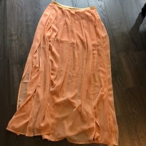 Peach Maxi skirt by Love Richie